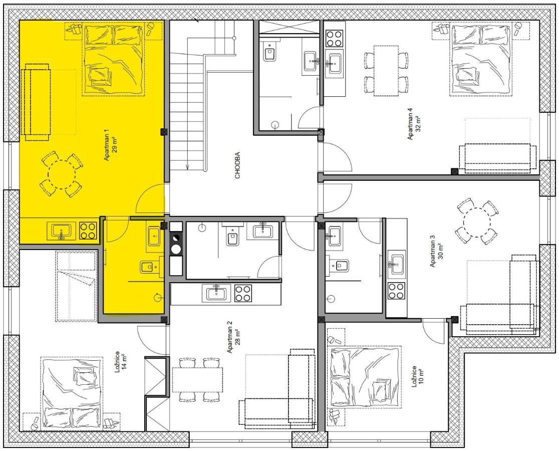 Apartmany Hacienda โบจิดาร์ ภายนอก รูปภาพ